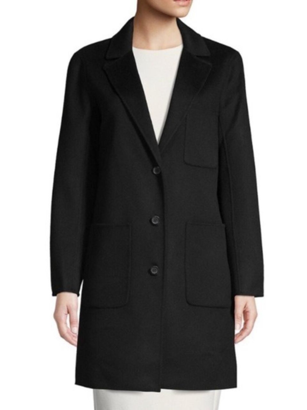 Rebecca Minkoff Wool Long Single-Breasted Coat